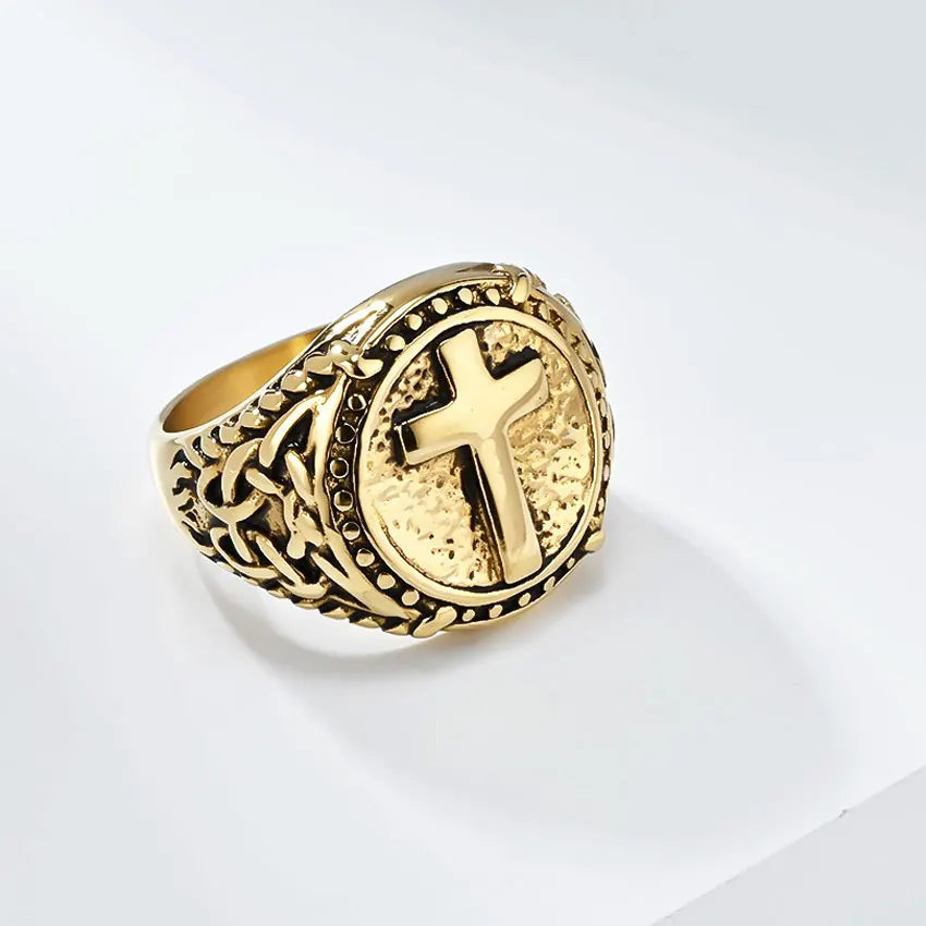 Ring with Round Cross