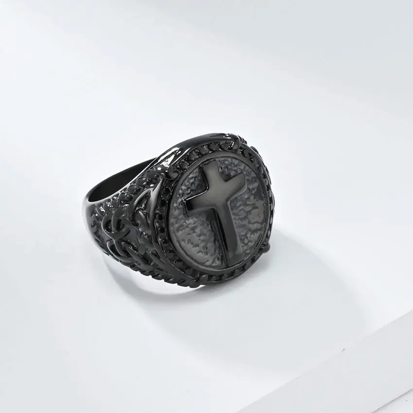 Ring with Round Cross